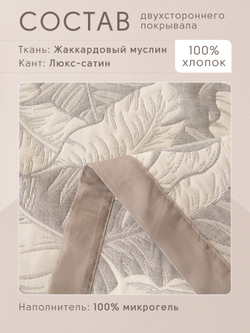 Покрывало двухстороннее и две наволочки Aurora Veil/Вуаль Авроры PAV008