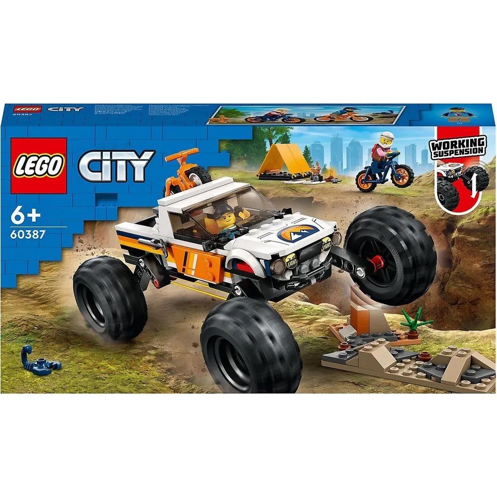 Конструктор LEGO City 60387 Приключения внедорожника 4x4