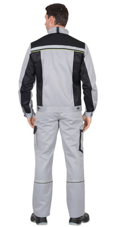 Костюм "ПРАКТИК"летн.: куртка, п/к. св.серый с черным