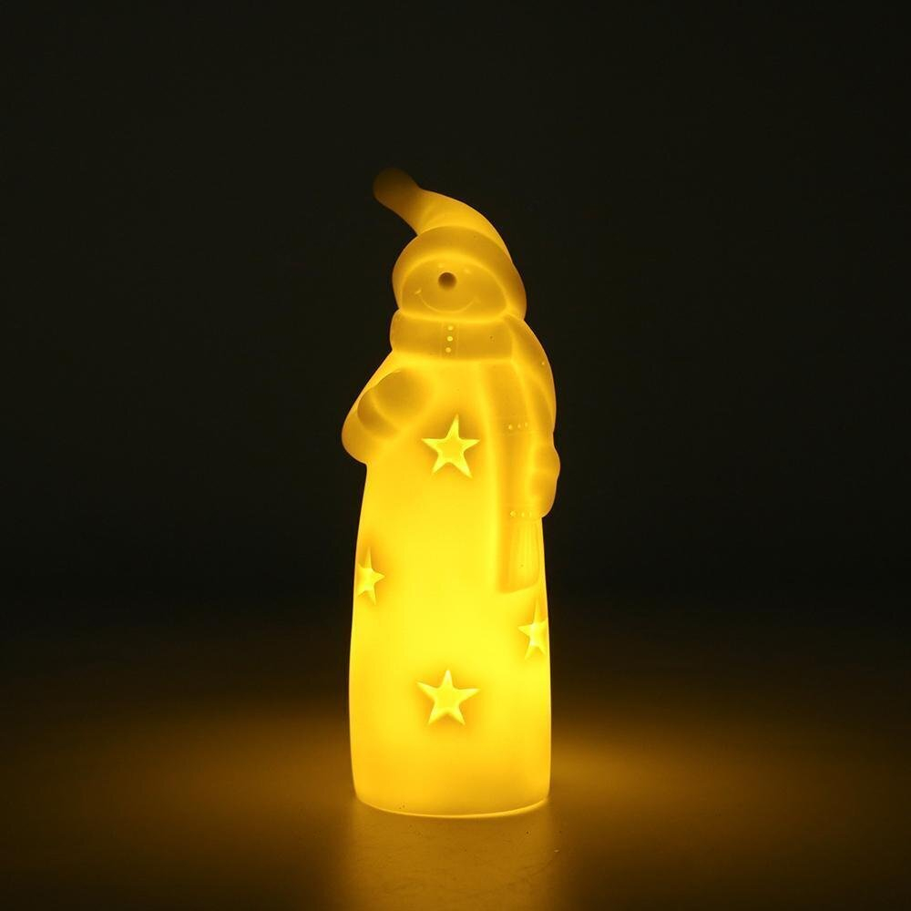 Сувенир светодиодный Снеговик 15х6см теплый белый свет SYLZB-2325014