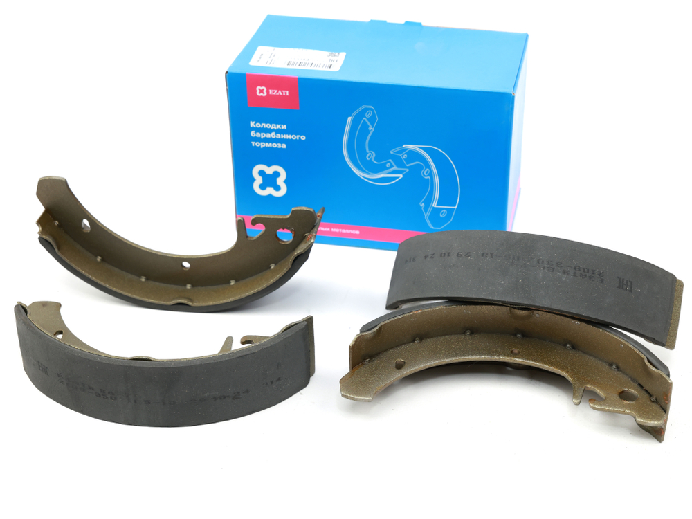 Колодка барабанного тормоза а/м ВАЗ 2108-21099, 2110-2115  (к-т 4 шт.) задние ЕзАТИ