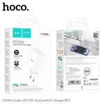 Сетевое зарядное устройство hoco C108A, 2Type-C, 35W