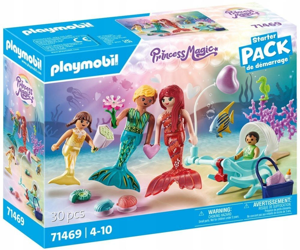 Конструктор Playmobil Princess Magic - Семья Русалок, с ракушками на  присосках - Плеймобиль 71469 купить в Москве | Доставка по России.