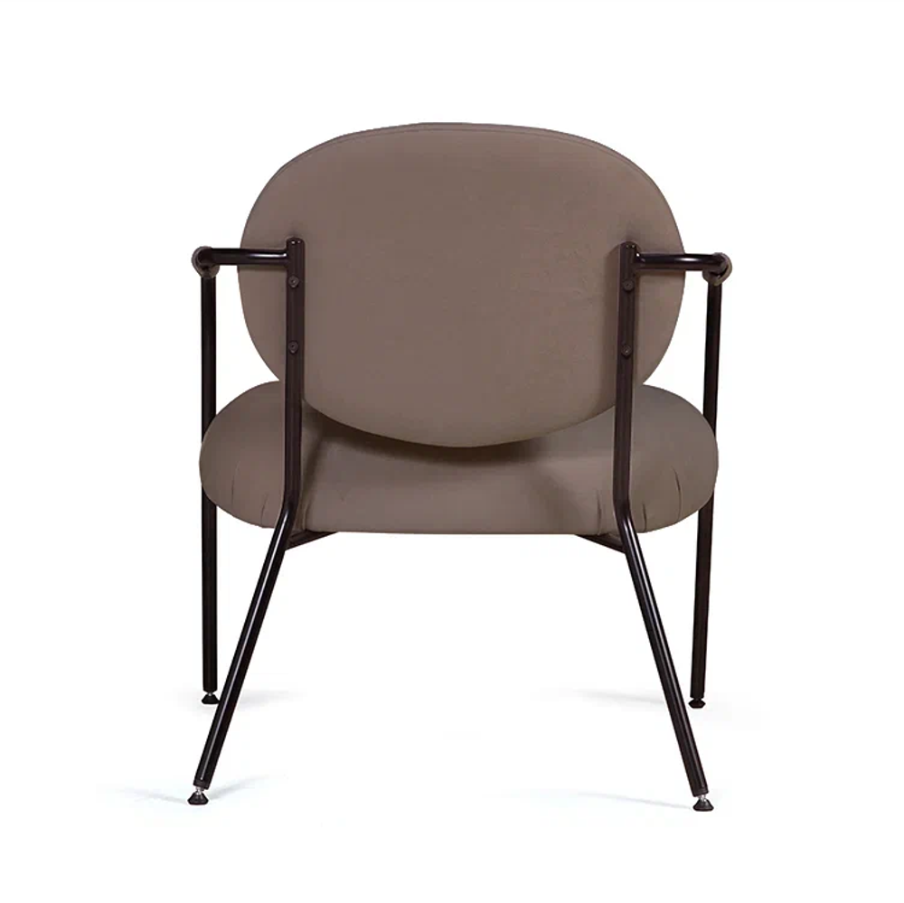 Лаунж кресло EGO, велюр коричневый