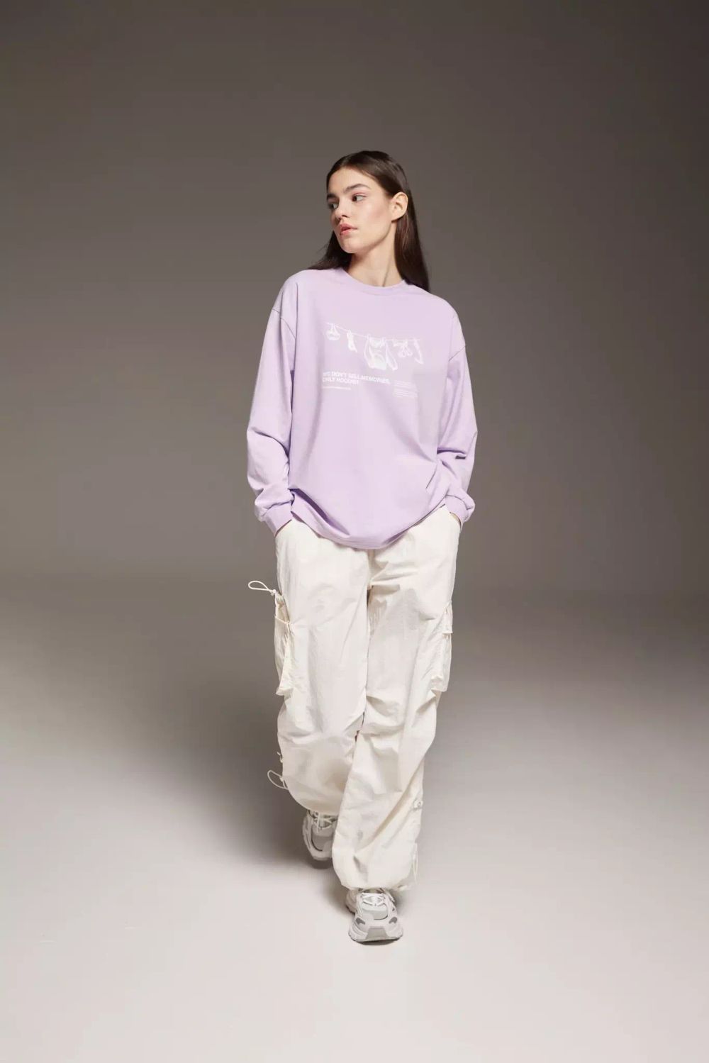 Лонгслив Called a Garment Climber Лавандовый