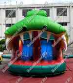 Коммерческий надувной батут "Тоннель Крокодил"
