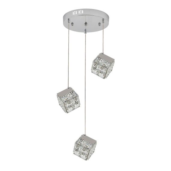 Подвесная светодиодная люстра Indigo Radioso 12048/3P Chrome V000136L