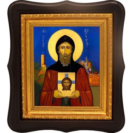 Антоний Марткопский Иверский преподобный. Икона на холсте.