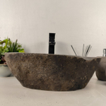 Раковина из речного камня RS-65593 50*35*15 0856