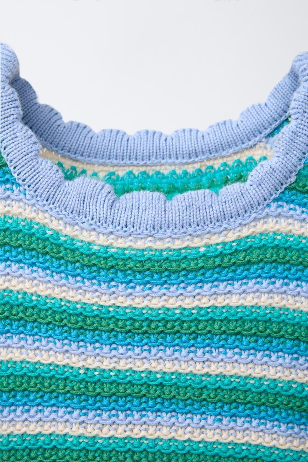 ZARA ТОП В ПОЛОСКУ, МЯГКИЙ ЗЕЛЕНЫЙ