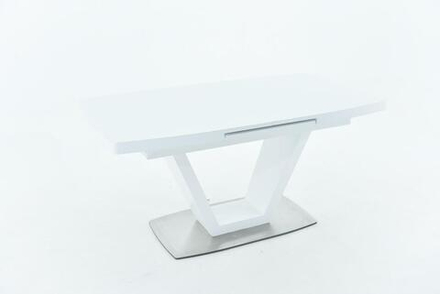 Стол Аврора Фоджа, Стекло, 160см, Белый