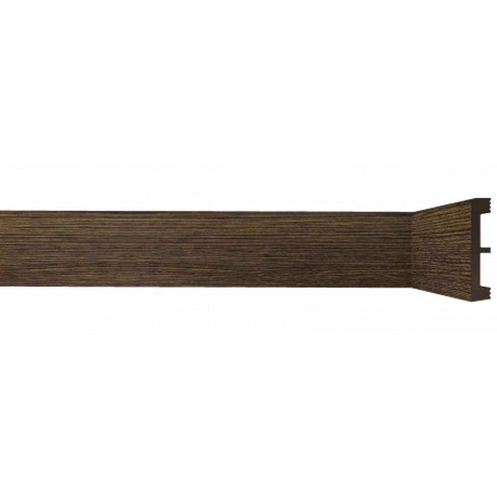 Напольный плинтус ПЛ 30 80-15 Темный орех 2000х15х80 мм (1 шт)