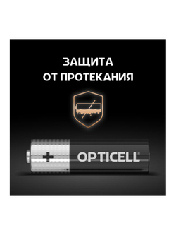 Элемент питания алкалиновый AA/LR6 (блист. 12шт) Basic Opticell 5051010/6051010