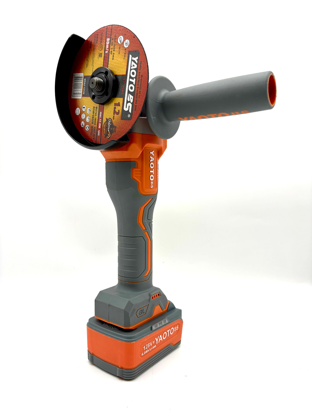 Болгарка Yaoto BS52128, бесщёточная, 2 аккумулятора, 6Ач в кейсе