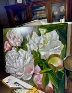 Картина «Вальс Пионов» | Холст, масло 60х80 см | Художница Ефимова Ольга