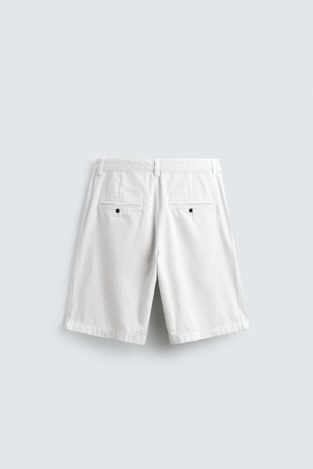 ZARA ШОРТЫ RELAXED FIT СО СКЛАДКАМИ, ЭКРЮ