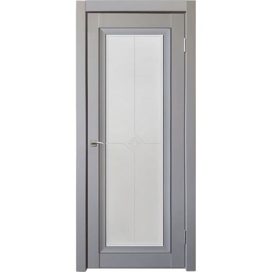 Купить Дверь экошпон Decanto 2 barhat grey остеклённая