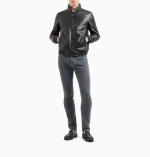 Slim Fit Stretch Cotton-Denim Trousers – мужские узкие брюки из стрейч-хлопка от GIORGIO ARMANI