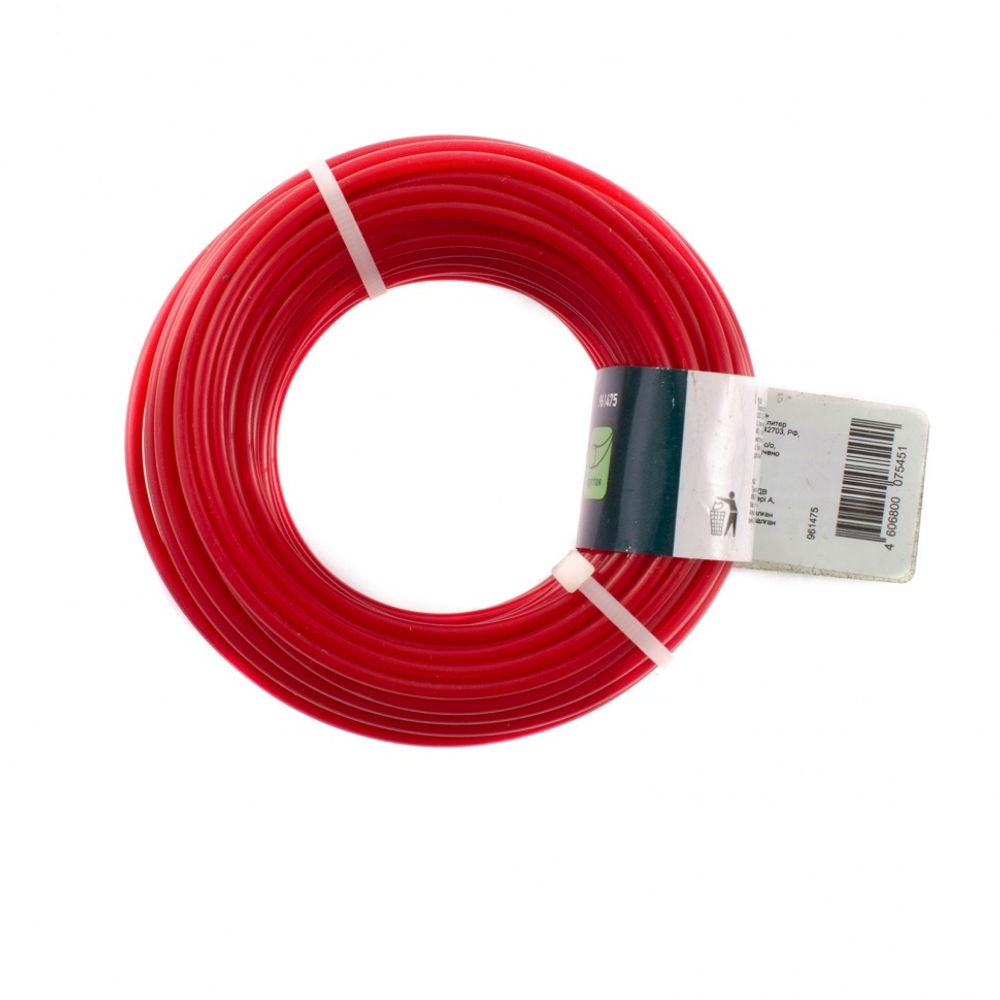 Леска для триммера круглая, 2.4 мм х 15 м, Россия Сибртех