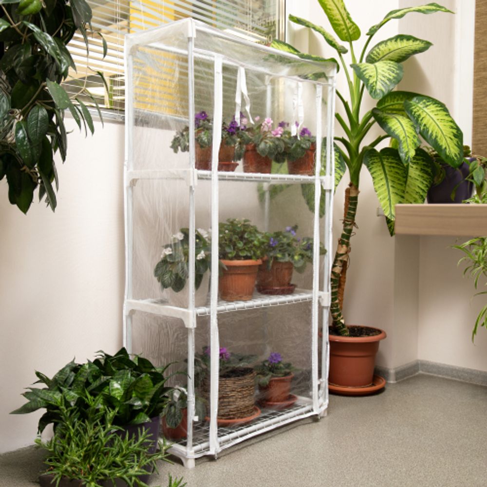 Теплица GREEN APPLE GA-House-3x-frame 3 яруса 1250х690х300 мм