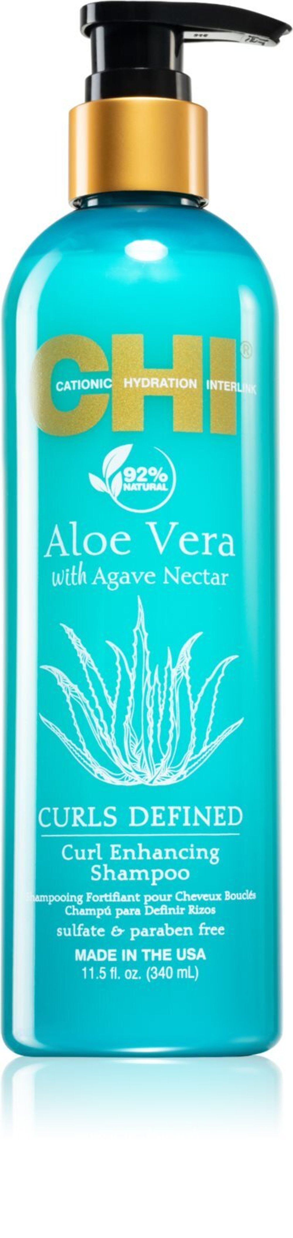 CHI Aloe Vera Curl Enhancing - шампунь для кудрявых и волнистых волос /   340  ml  / GTIN 633911811375
