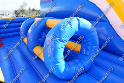 Большая площадка с высокой горкой "Дино-городок", 15*15*6 м