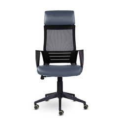 Кресло М-811 Альт/Alt blackPL Ср S-0419 (темно-синий)