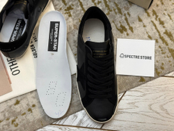 Super Star Black Nappa With Black Suede Star