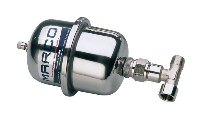 Демпфирующая емкость (напорный бак), нержавеющая сталь, 0.5 л