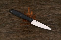 Нож кухонный MOYO Премьер овощной 90мм, сталь AR-RPM9, рукоять G10-extra черный