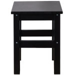 Табурет для кухни, 33х33х45, Одвар, деревянный, для кухни, сосна, черный, IKEA