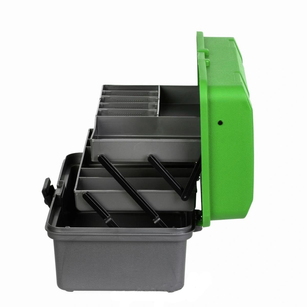 Ящик рыболовный для хранения снастей двухполочный синий