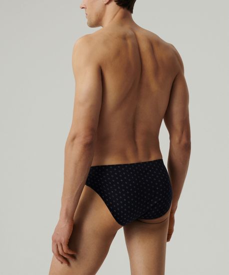 Мужские трусы (3шт) слипы спорт Atlantic 3MP-198, хлопок, темно-синий + голубой + темно-голубой