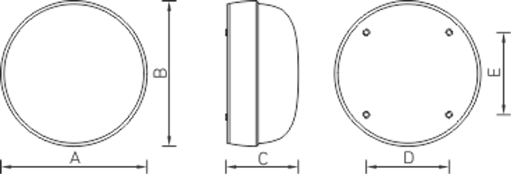 Светильник ЖКХ TS LED 100 4000K IP44 СТ