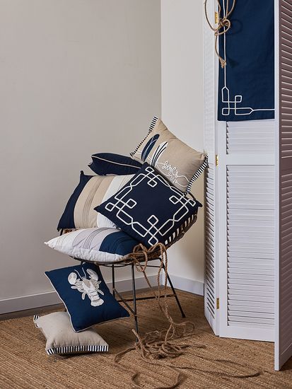 Подушка декоративная navy mood из коллекции sea treasures, 45х45 см