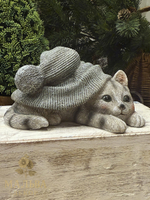 Декор "Котёнок в шапке" 18x12,5x9,5 см