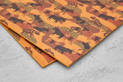 Kydex Cow leather orange 2,03мм, лист 300x200мм