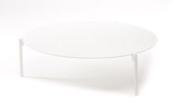 "Тоскана" журнальный столик круглый Ø103, H28,5, цвет белый