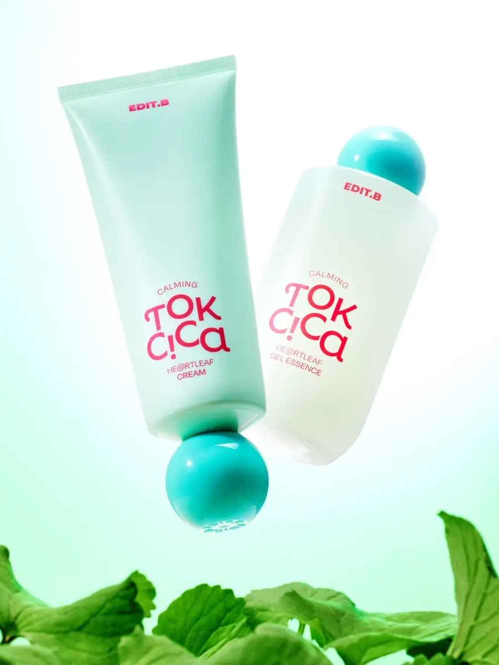 Edit.B Успокаивающая гелевая эссенция с центеллой и пробиотиками Calming Tok Cica Heartleaf Gel Essence 200 мл