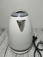 Чайник 1,8л нерж Maxtronic 1500Вт бело-серый  пластик 311А MAX