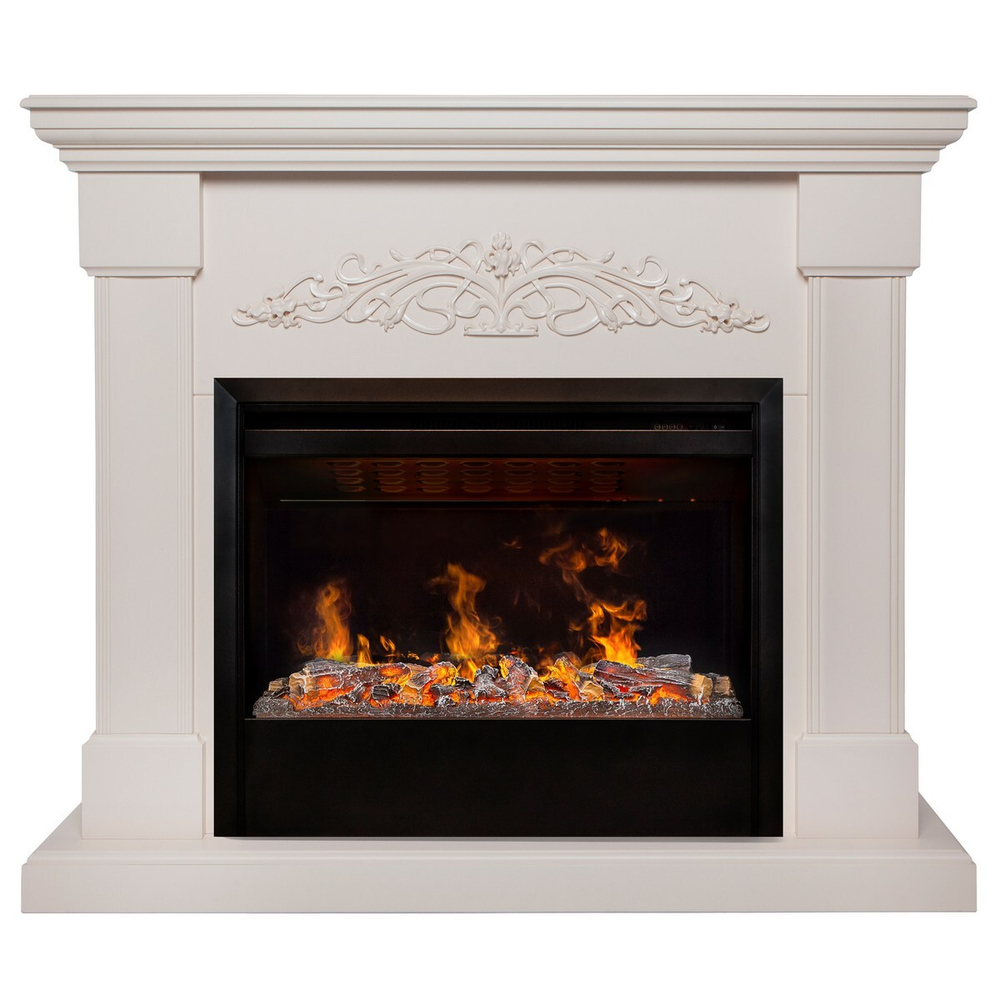 Электрокамин RealFlame Ofelia 26 BG орхидея с очагом Helios 26 SBG