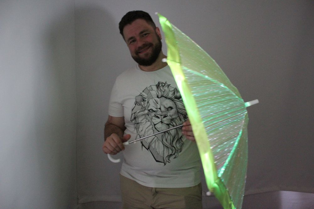 Светящийся зонт