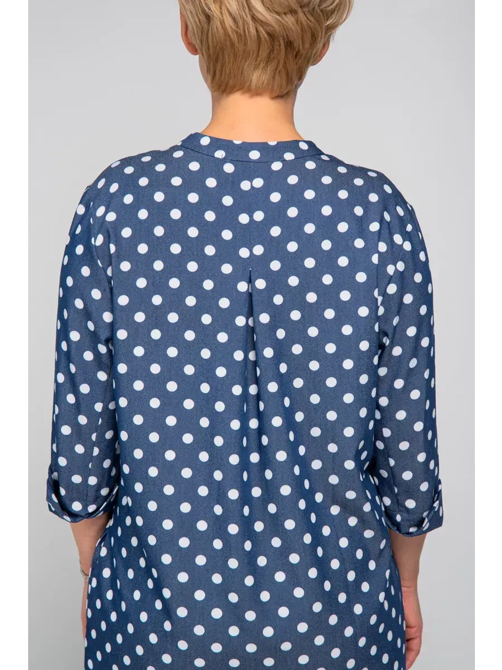 Платье рубашка повседневное офисное в горох