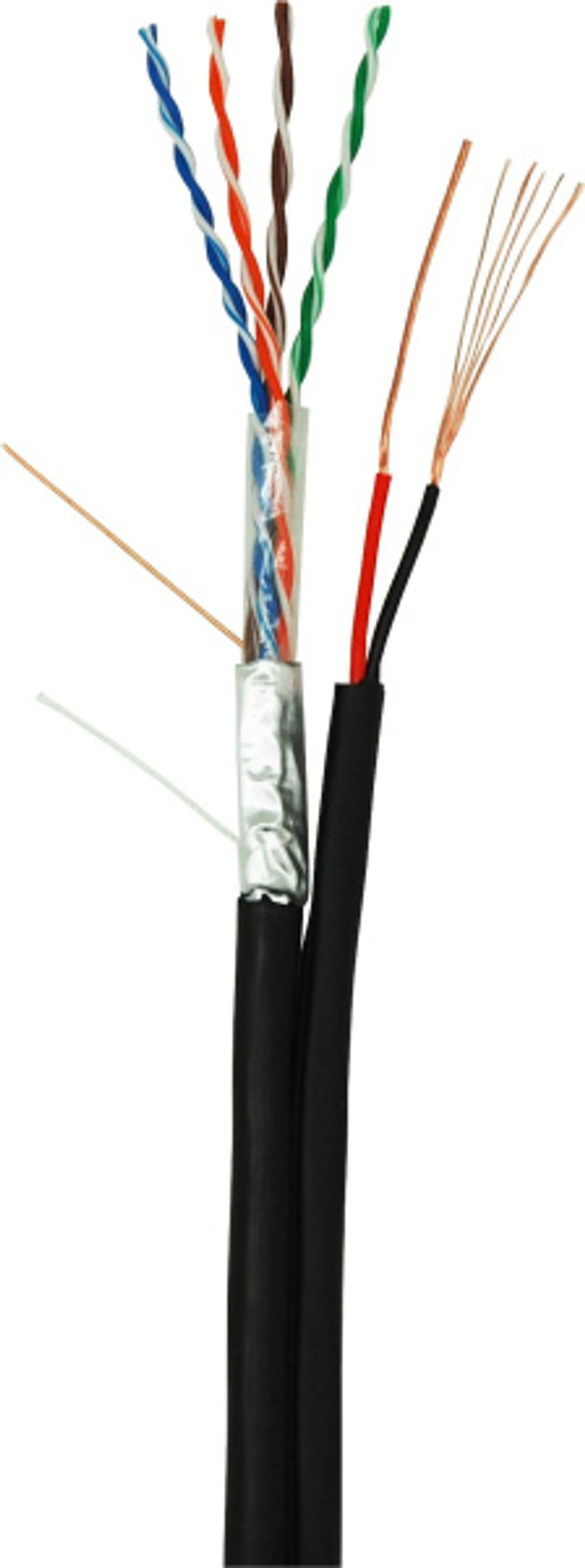 Кабель витая пара F/UTP 5e кат. 4 пары Netlan EC-UF004-5E-PC150-PE-BK