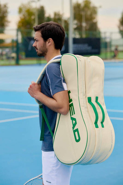 Теннисная сумка Head Arthur Ashe Racquet Bag L - white/green