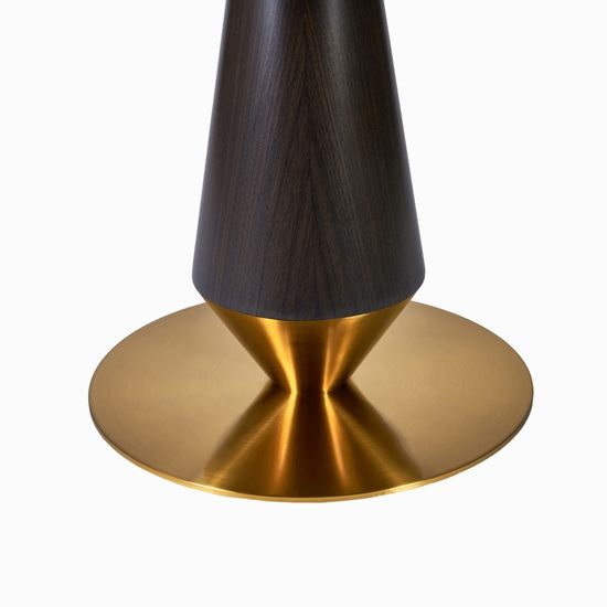 Обеденный стол New Island диаметр 120 белый/черный