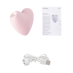 Бесконтактный стимулятор клитора с вибрацией Cutie Heart