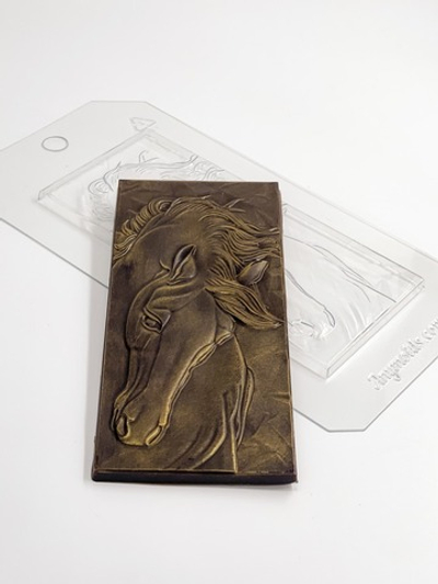 Пластиковая форма для шоколада "Плитка "Лошадь"