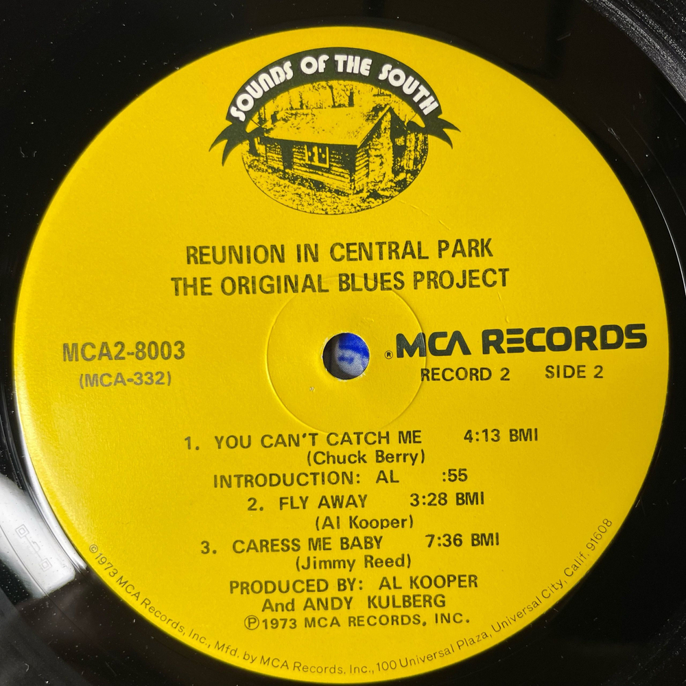 Винтажная виниловая пластинка LP The Blues Project, Reunion In Central Park (США 1973)
