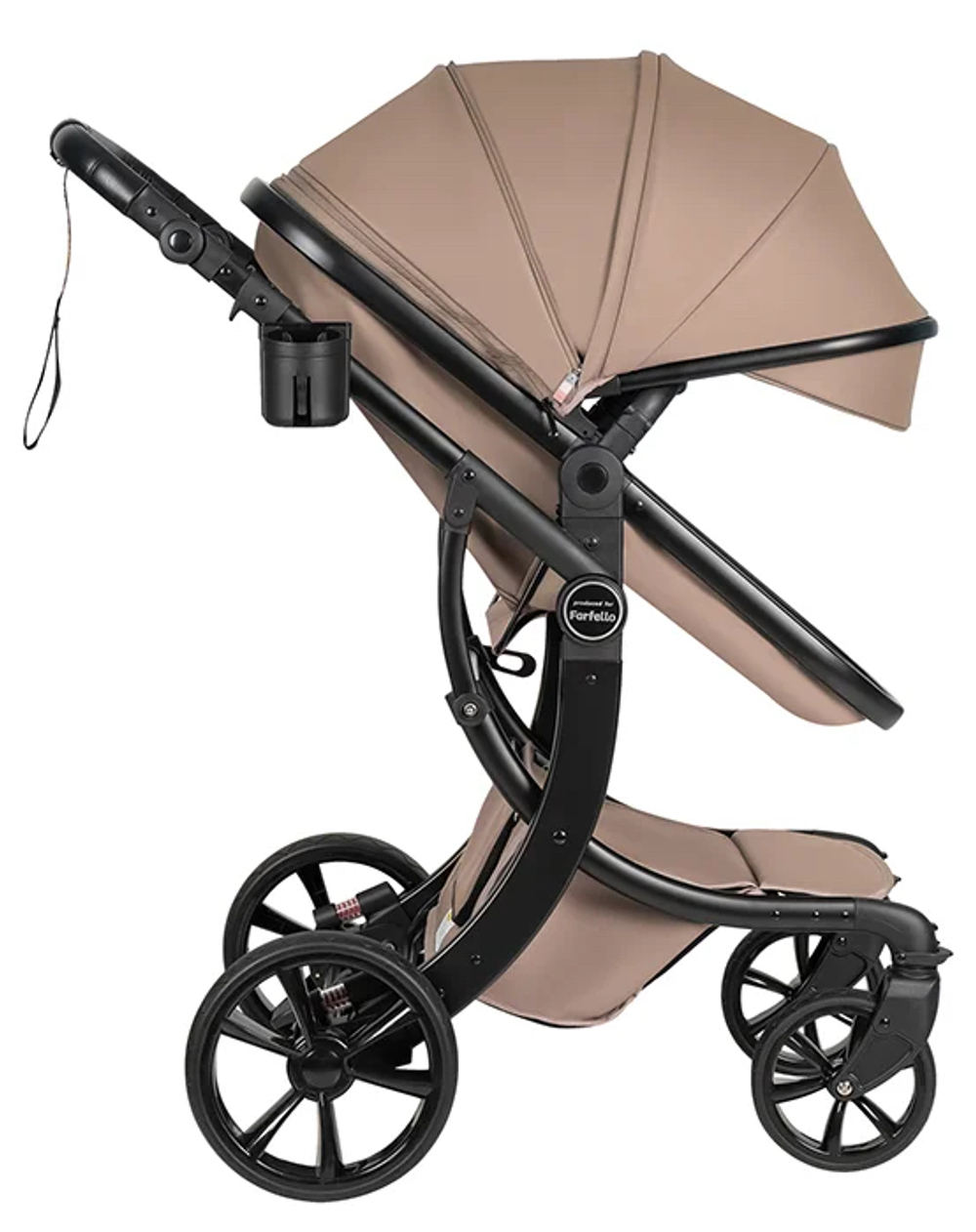 Коляска трансформер Farfello Aimile Adventurer экокожа какао